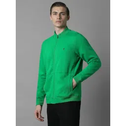Louis Philippe Green Cotton Regular Fit Sweatshirt image 3