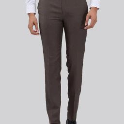 Raymond Brown Slim Fit Trousers-picture-27