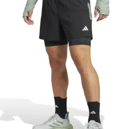 Adidas Black Regular Fit Sports Shorts-image-53