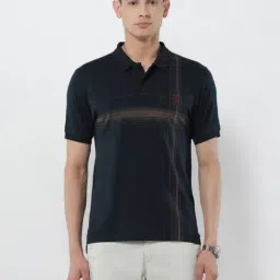 U.S. Polo Assn. Navy Cotton Slim Fit Striped Polo T-Shirt-picture-25