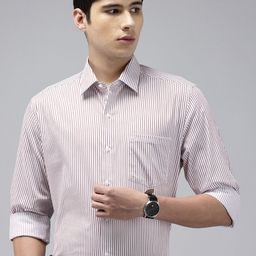 Arrow Manhattan Slim Fit Striped Pure Cotton Formal Shirt-picture-13