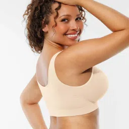 Shop The Edit Beige Solid Regular Fit Bra image 2