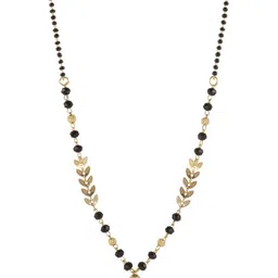 Bhanu diam Gold-Plated Brass Mangalsutra image 3