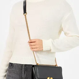 Styli Women Textured Solid Structured Sling Bag-image-73