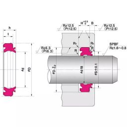 NOK 105x121 mm LBHK Type Standard Reciprocating Dust Seal, LBHK 105 121 8.7 11.4-picture-19
