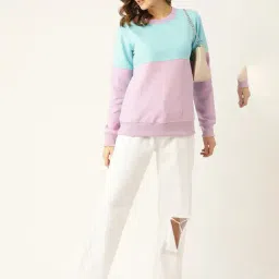 BRINNS Lavender Color-Block Pullover image 4