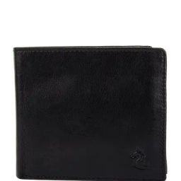 Kara Black Solid Leather Bi-Fold Wallet-picture-35