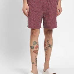 Bewakoof Maroon Cotton Regular Fit Printed Boxers-picture-21