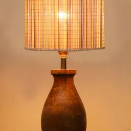 Devansh Bamboo table lamp with wood base-picture-16