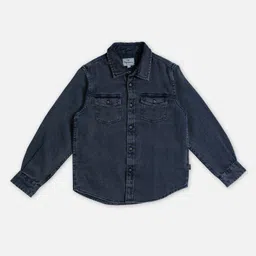 Pepe Jeans Woven Full Sleeves Solid Shirt - Navy Blue-picture-15