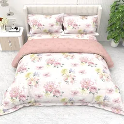 THE WHITE MOSS Floral Microfiber Heavy Winter 400 GSM Comforter-picture-24