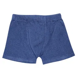 Kiddopanti Pack Of 3 Solid Boxer Shorts - Navy Blue image 3