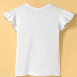 Doreme Single Jersey Knit Half Sleeves T-Shirt With Fruit Design - White image 2