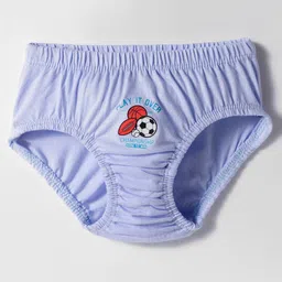 Tango Single Jersey Knit Panties with Sports Print Pack of 3 - Pink Aqua & Sky Blue image 2