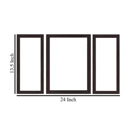 WENS White & Brown Set of 3 Flying Colours MDF Wall Paintings image 4