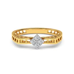 Kisna Diamond & Gold Jewellery Venessa 18k (750) Diamond & Gold Ring For Women image 5