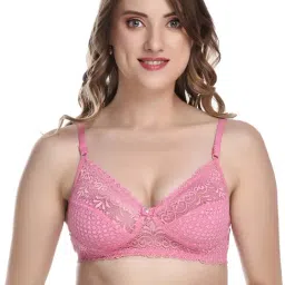 AROUSY Black & Pink Self Pattern Bra Panty Set - Pack Of 3 image 5