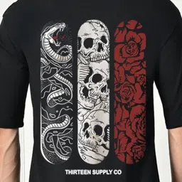 Unicus Apparel Men Printed Drop-Shoulder Sleeves T-shirt image 2