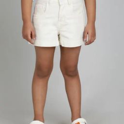 Tales & Stories Girls White Washed Shorts-picture-30