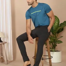 Sweet Dreams Charcoal Grey Cotton Regular Fit Nightwear Pyjamas image 5