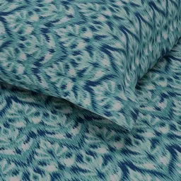 BIANCA Estonia Teal Cotton 116 TC 115 GSM Single Size Bedsheet With Pillow Cover image 5