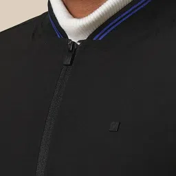 Allen Solly Black Regular Fit Bomber Jacket image 5