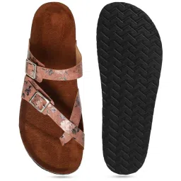 Mozafia Women's Peach Toe Ring Sandals image 5