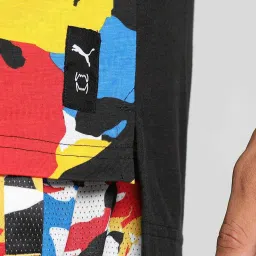Puma Black Regular Fit Printed Sports T-Shirt image 5