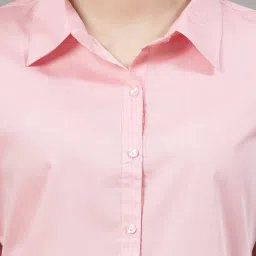 Style Quotient Light Pink Regular Fit Shirt image 5