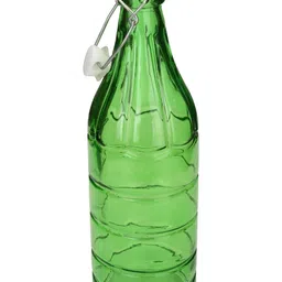 1ST TIME Green & Transparent Glass Solid Water Bottle image 5