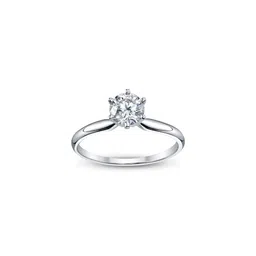 Be You White Solitaire Diamond Look Rhodium Plated Sterling Silver Ring For Women-picture-26