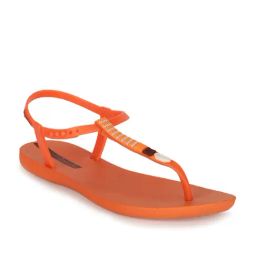 Ipanema Women's Class Pop III Neon Orange T-Strap Sandals-picture-35