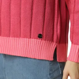 Allen Solly Multi Regular fit Stripes Sweaters image 5