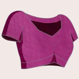 Anjaneya Sarees White & Purple Silk Woven Saree With Unstitched Blouse image 5