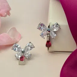 Abdesigns Silver Minimal Stud Earrings image 4