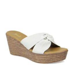 Inc.5 Women's Grey Cross Strap Wedges-picture-38