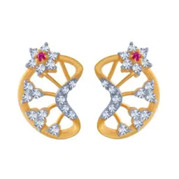 P.C. Chandra Jewellers 14k Gold Earrings for Women-picture-31