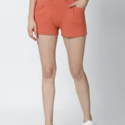 Forever 21 Orange Regular Fit Shorts-picture-31