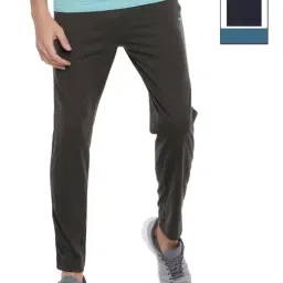 Force NXT Charcoal Melange & Navy Cotton Regular Fit Trackpants - Pack Of 2-image-71
