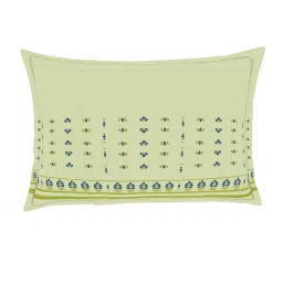 Welspun Golden Lime Cotton  King Size Bedsheet With Pillow Covers image 5