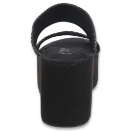 Catwalk Women's Black Casual Wedges image 5