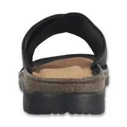 Catwalk Women's Black Cross Strap Sandals image 5