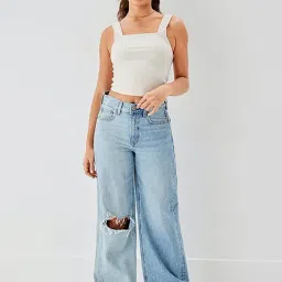 American Eagle Outfitters Blue Cotton Mid Rise Jeans-picture-39
