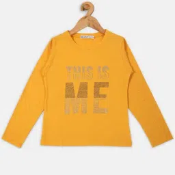 NINS MODA Kids Yellow Sequence Full Sleeves Top-picture-16