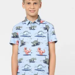 Jack & Jones Junior Blue Printed Shirt-picture-38