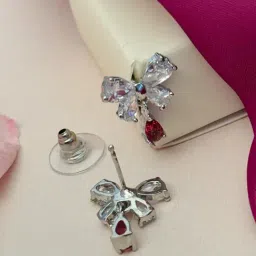 Abdesigns Silver Minimal Stud Earrings image 5