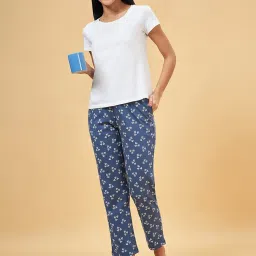 Dreamz by Pantaloons Blue Cotton Printed Pyjamas image 5