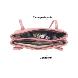 Mochi Pink Quilted Large Shoulder Handbag image 5