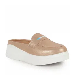 Fausto Women's Rose Gold Mule Shoes-image-9