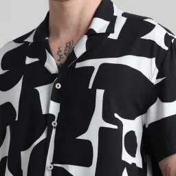 Jack & Jones Jet Black Regular Fit Printed Shirt image 5